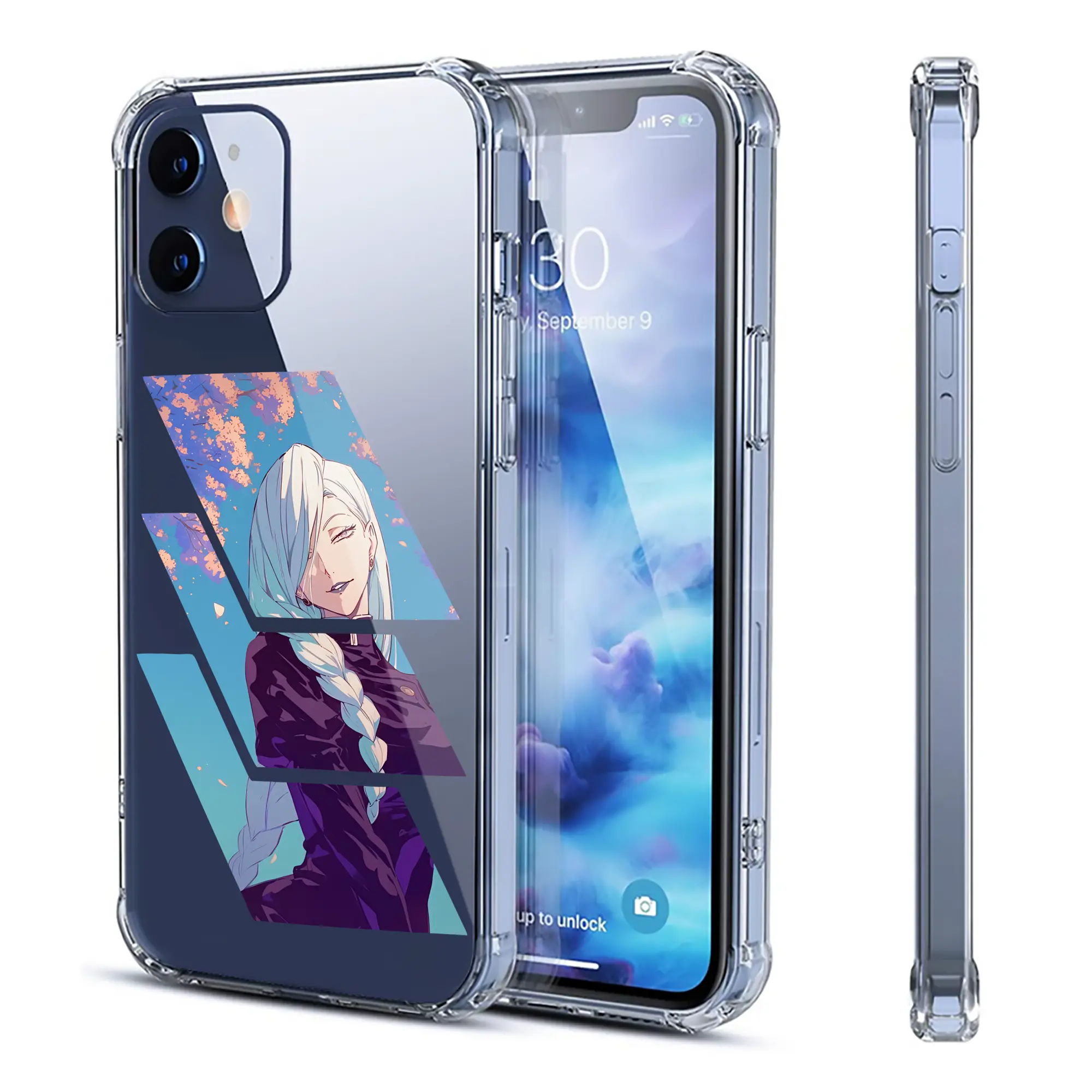 呪術廻戦 グッズ,冥冥 - IPhone 12シリーズ対応 ・ 透明スマホケース ・ クリアソフトケース ・ TPU素材 ・ 耐衝撃 ・ 高密着 ・ 防汚 防指紋 ・ 簡単着脱